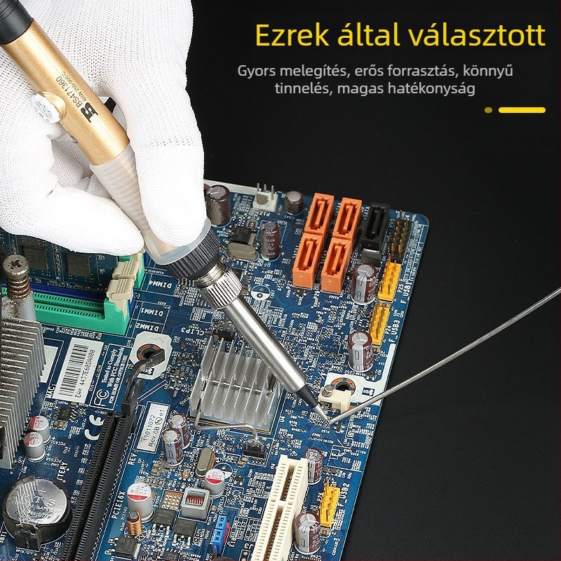 Állítható hőmérsékletű forrasztópáka – kézi forrasztás, magas hőmérséklet, hosszú élettartam, 30W–150W