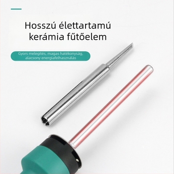 Otthoni használatra és diákok számára készült elektromos forrasztókészlet, tartalmaz forrasztót és forrasztópisztolyt