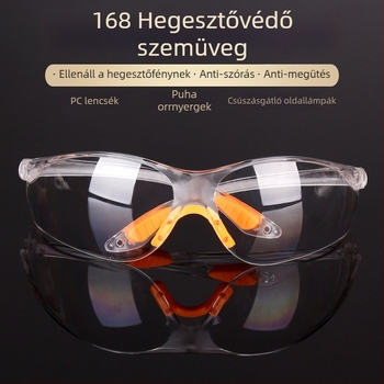 Védőhegesztő szemüveg, ütésálló védelem, modell 168, márka 777, műanyag keret