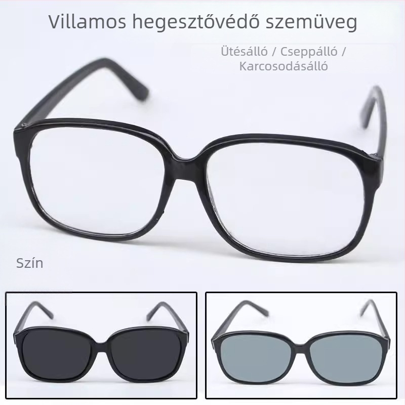 868 védőszemüveg hegesztéshez, üveglencsével, keretállítás nélkül, ütésálló