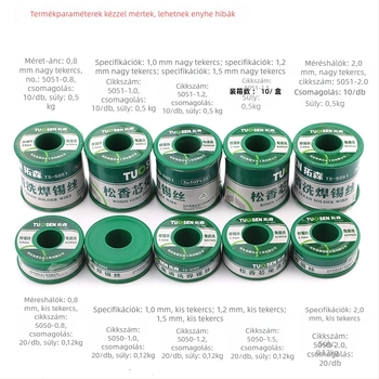 TUOSEN Sn50Pb50 flux-koros forrasztódrót rozin fluxszal