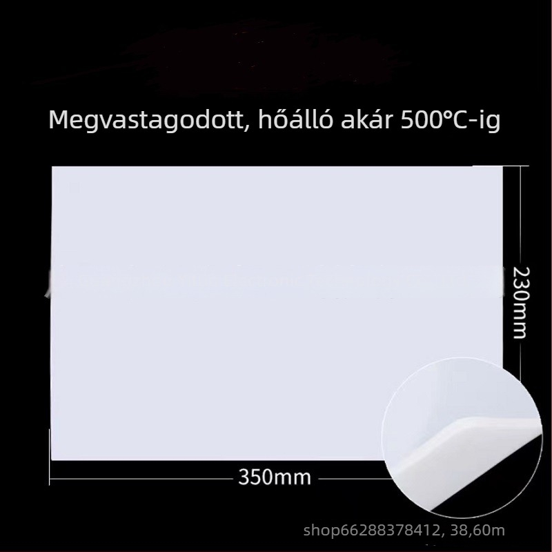 Hegesztéshez készült, magas hőállóságú szilikon izolációs párna, vastagság 3