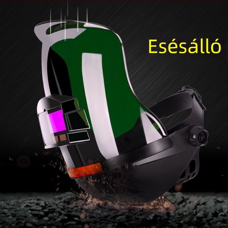 Automata sötétítésű hegesztőmaszk fejre rögzíthető kivitel, anti glare, UV védelem, fröcsök elleni védelem