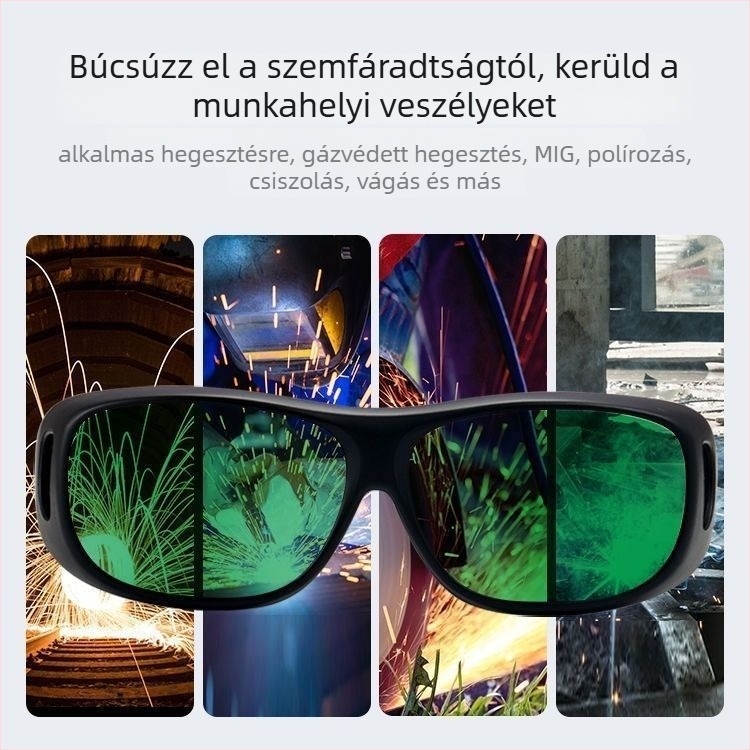Ívhegesztéshez és lézeres vágáshoz tervezett védőszemüveg – ütésálló