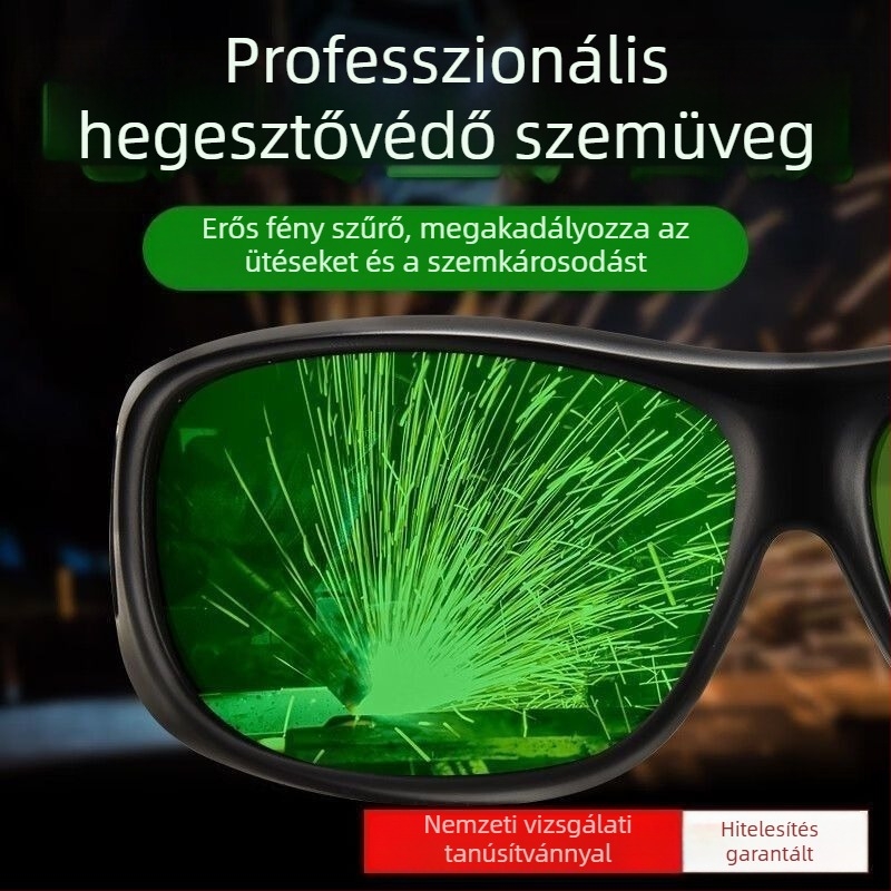 Ívhegesztéshez és lézeres vágáshoz tervezett védőszemüveg – ütésálló