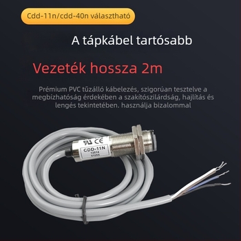 CDD-11N fotóelektrikus kapcsoló, M18 difúziós reflexiós fotóérzékelő, CDD-40N, 11P, 80N