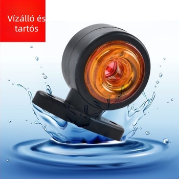 Kamion LED hátsó lámpa kettős oldalú kontúrral, 12-24V, 5000 lm, ABS+PC