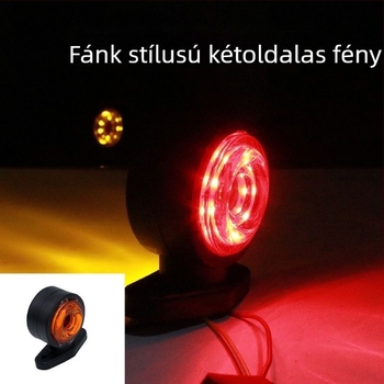 Kamion LED hátsó lámpa kettős oldalú kontúrral, 12-24V, 5000 lm, ABS+PC