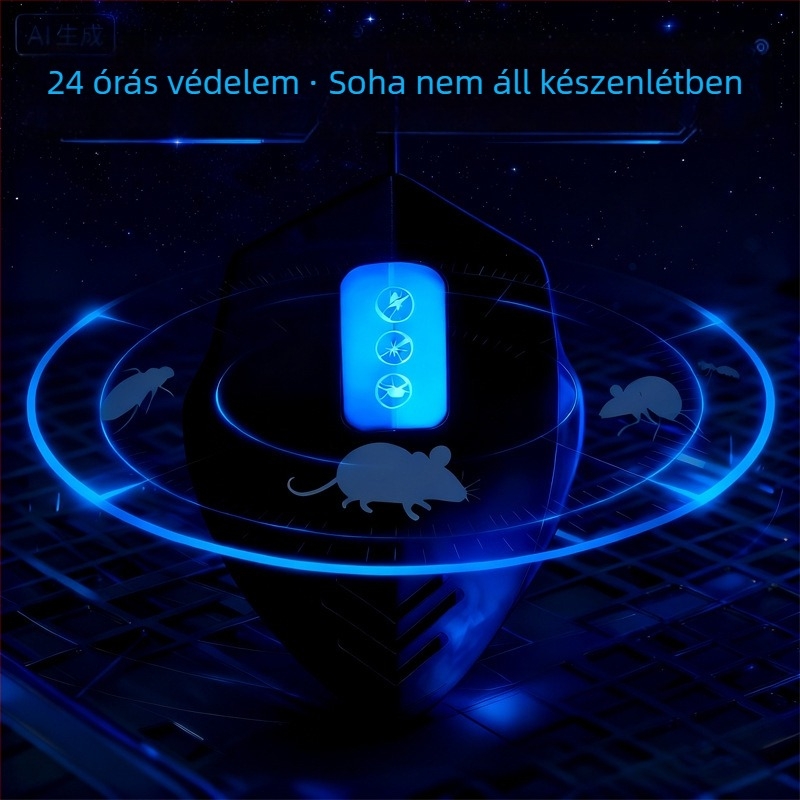 Ultrahangos intelligens rovarriasztó egerek, csótányok és szúnyogok ellen – automata, nagy teljesítményű otthoni készülék