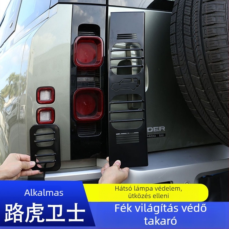 Defender 110 hátsó lámpa védőrács szélesség- és jelzőfényekkel (2020-2025) – Márka: Deyan; Testreszabás nélkül; Magánmárka nélkül