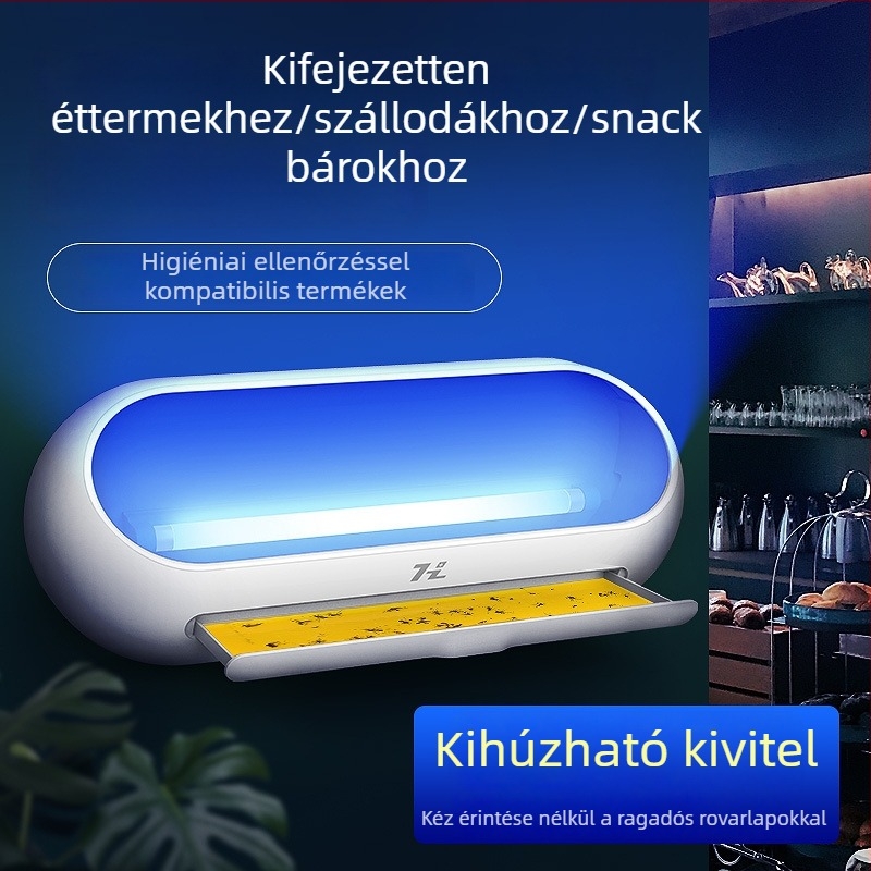 HZ-MY08 UV ragadós légycsapó lámpa beltéri használatra éttermekben és szállodákban, függő kivitel