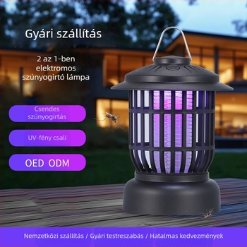 Fotokatalitikus szúnyogirtó lámpa LED-del, LF750 modell, újratölthető, 11–20 m²-es területre, környezeti éjszakai fény