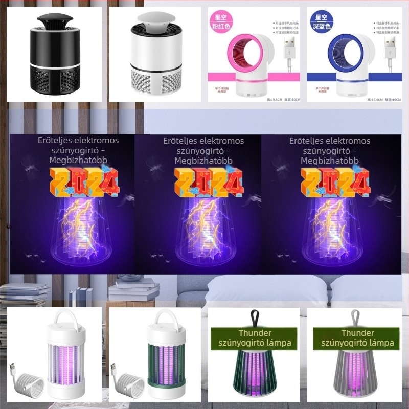 LED-s szúnyogriasztó beépített akkumulátorral, 8–12 óra, aromaterápia/riasztó – mintadarabokra