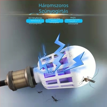 Shengyun Lighting Belső E27 LED fotokatalitikus szúnyogriasztó lámpa, 220V, 0–180° forgás, akkumulátor nélkül, tűzálló burkolat