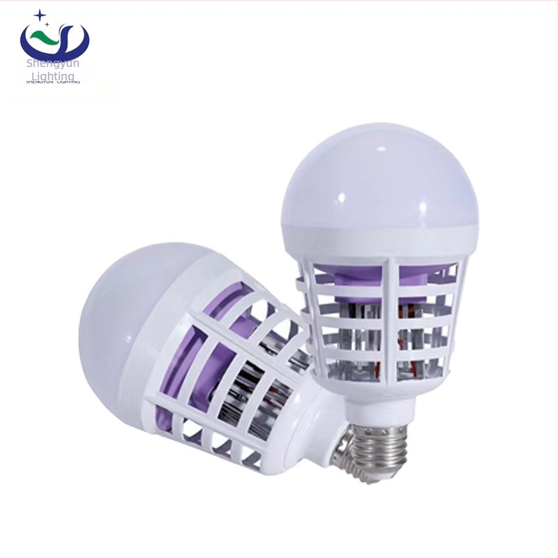 Shengyun Lighting Belső E27 LED fotokatalitikus szúnyogriasztó lámpa, 220V, 0–180° forgás, akkumulátor nélkül, tűzálló burkolat