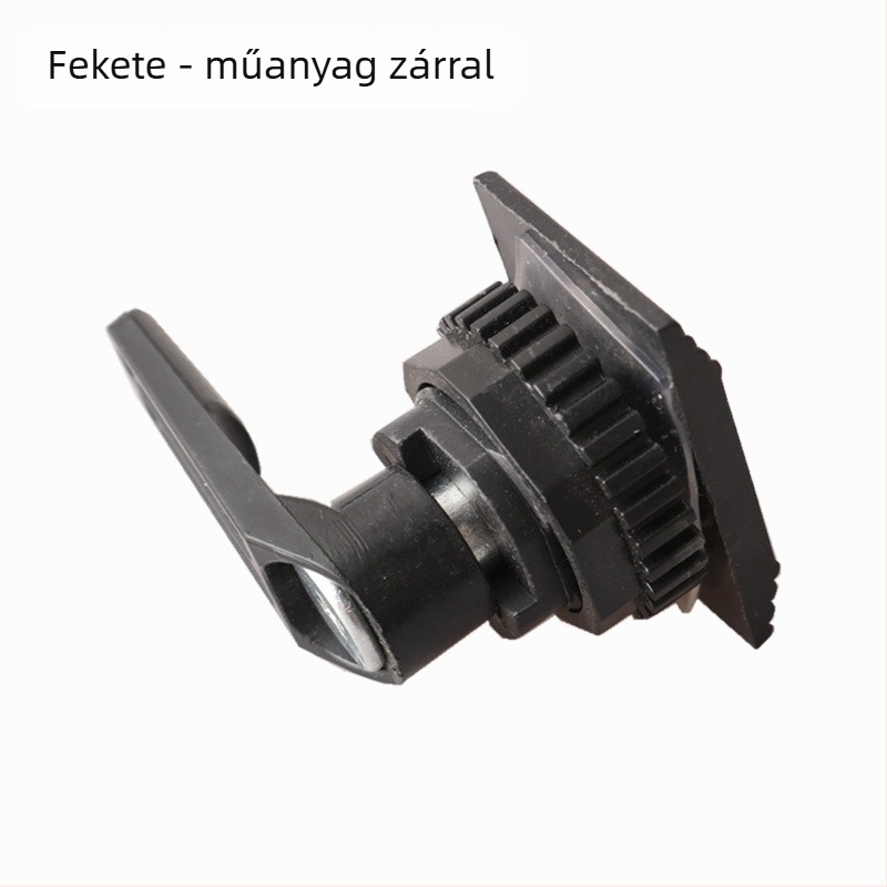 Cilinderzár szekrényekhez, modell New Foundation lock, műanyag kivitel, alkalmas szekrényekhez és elosztó-szekrényekhez, testreszabhatóság elérhető
