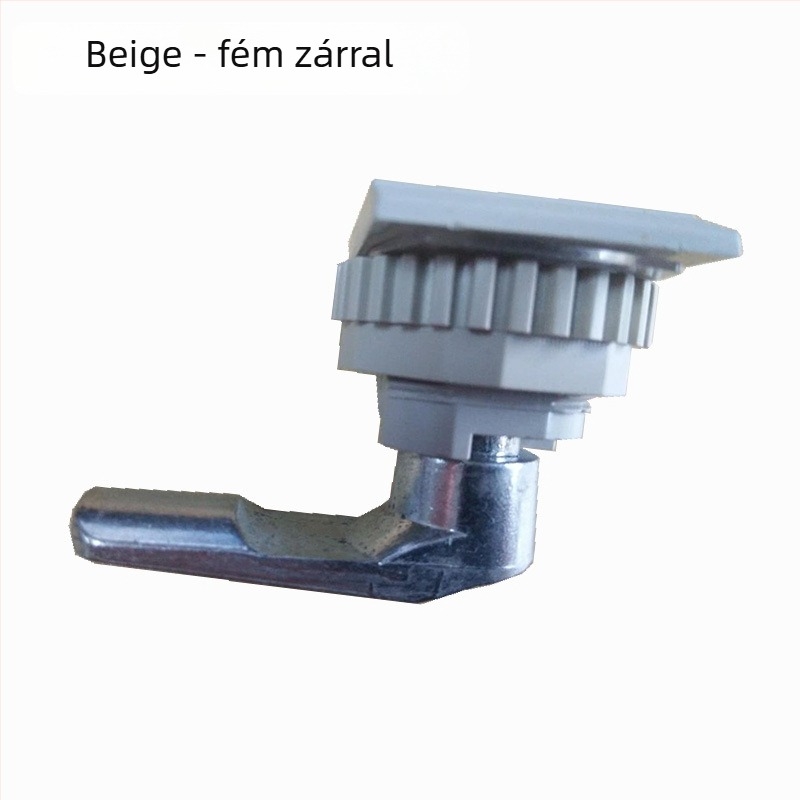 Cilinderzár szekrényekhez, modell New Foundation lock, műanyag kivitel, alkalmas szekrényekhez és elosztó-szekrényekhez, testreszabhatóság elérhető