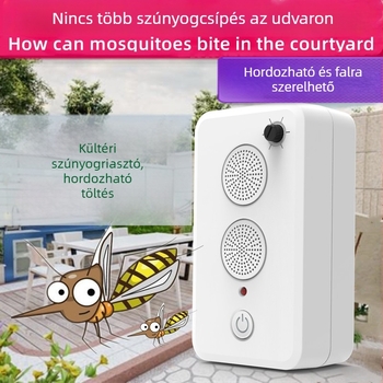 Kényelmes hordozható kültéri ultrahangos szúnyogriasztó, babaszoba számára, USB töltés