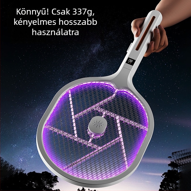Elektromos szúnyogcsapó lámpával – 2 az 1-ben, újratölthető, 2500 V, testreszabható
