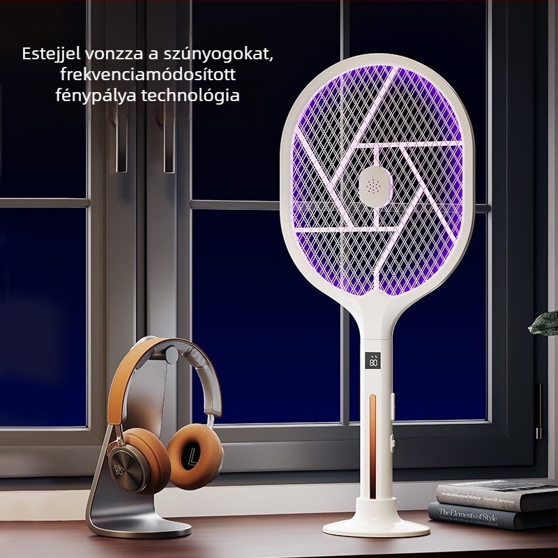 Elektromos szúnyogcsapó lámpával – 2 az 1-ben, újratölthető, 2500 V, testreszabható
