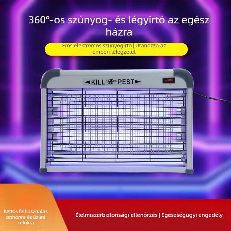 Bocheng szúnyogirtó lámpa kültéren, újratölthető, teljesen automata UV-lámpa, hordozható