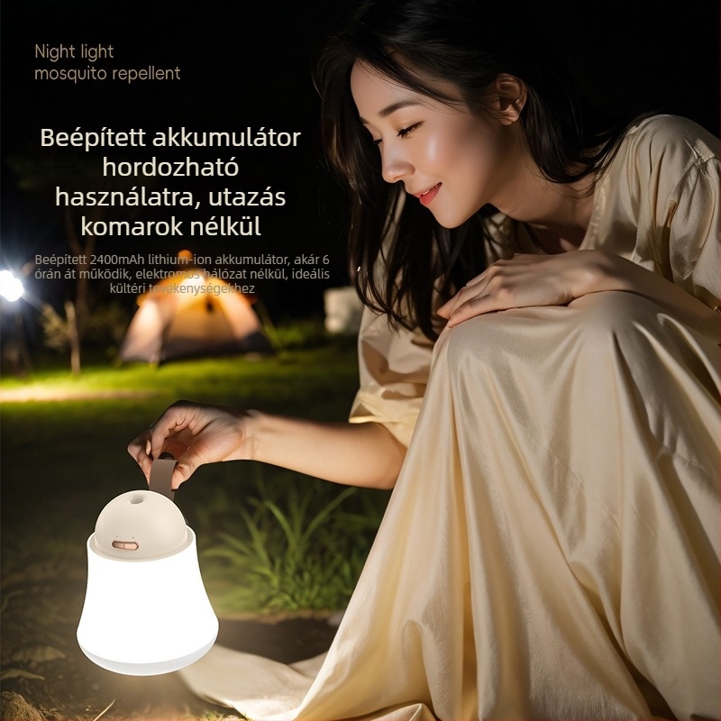 HM001 elektromos szúnyogriasztó lámpa, LED fényforrás, beépített 2001–2500 mAh akkumulátor, 11–20㎡ lefedettség, 6–8 órás üzemidő