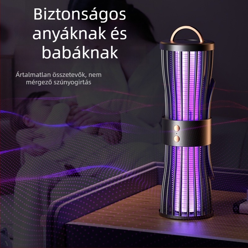 USB-töltésű, csendes szúnyogirtó lámpa otthoni és kültéri használatra, 5V, CE tanúsítvány