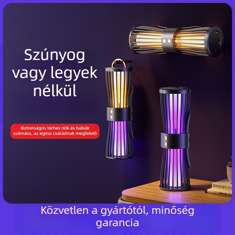 USB-töltésű, csendes szúnyogirtó lámpa otthoni és kültéri használatra, 5V, CE tanúsítvány