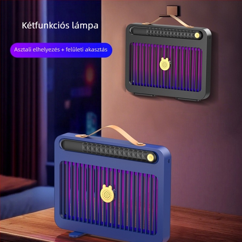 Háztartási és kereskedelmi használatra szánt szúnyogölő lámpa, beltéri/kültéri, csendes, USB-töltő LED, 41-60㎡ lefedettség, 180° forgás, nikkel-cink-vas háló