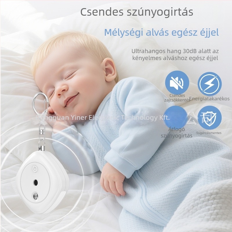Multifunkcionális rovarriasztó és szúnyogírtó, F888 modell, négyzetes forma, 5V, 65 Hz