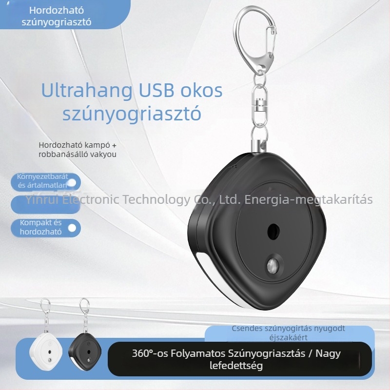 Multifunkcionális rovarriasztó és szúnyogírtó, F888 modell, négyzetes forma, 5V, 65 Hz