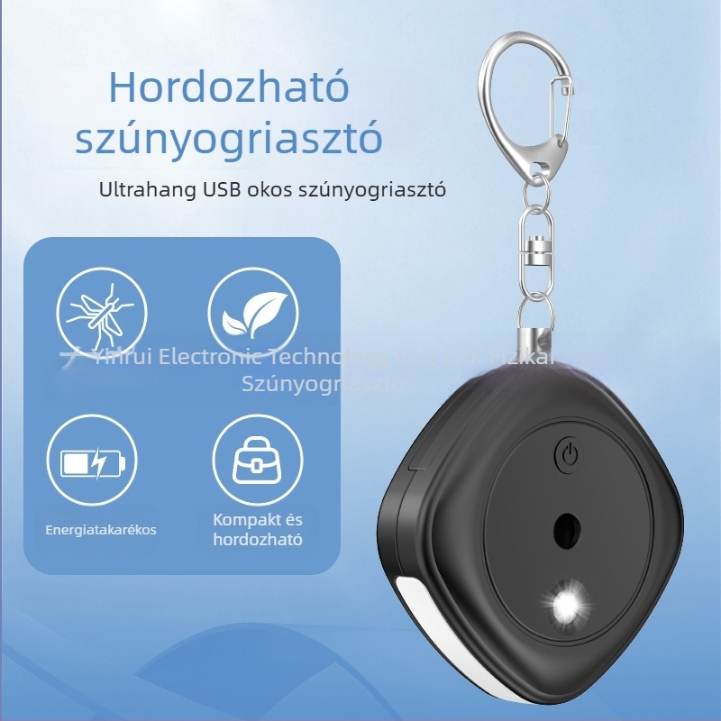 Multifunkcionális rovarriasztó és szúnyogírtó, F888 modell, négyzetes forma, 5V, 65 Hz
