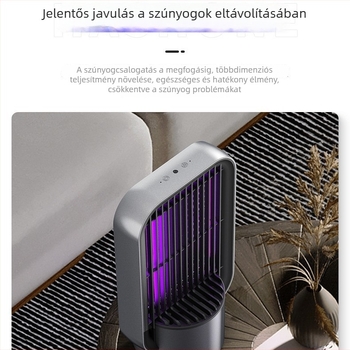 Otthonra szánt szúnyogölő lámpa | UV fénycsapda, újratölthető (8–10 óra), 41–60 m² lefedettség, folyamatos üzemmód, nem mérgező