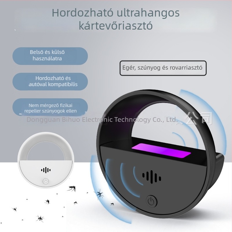 Ultrahangos egér- és rovarriasztó – többfunkciós, modell U111, 220V, 22Hz, 3W