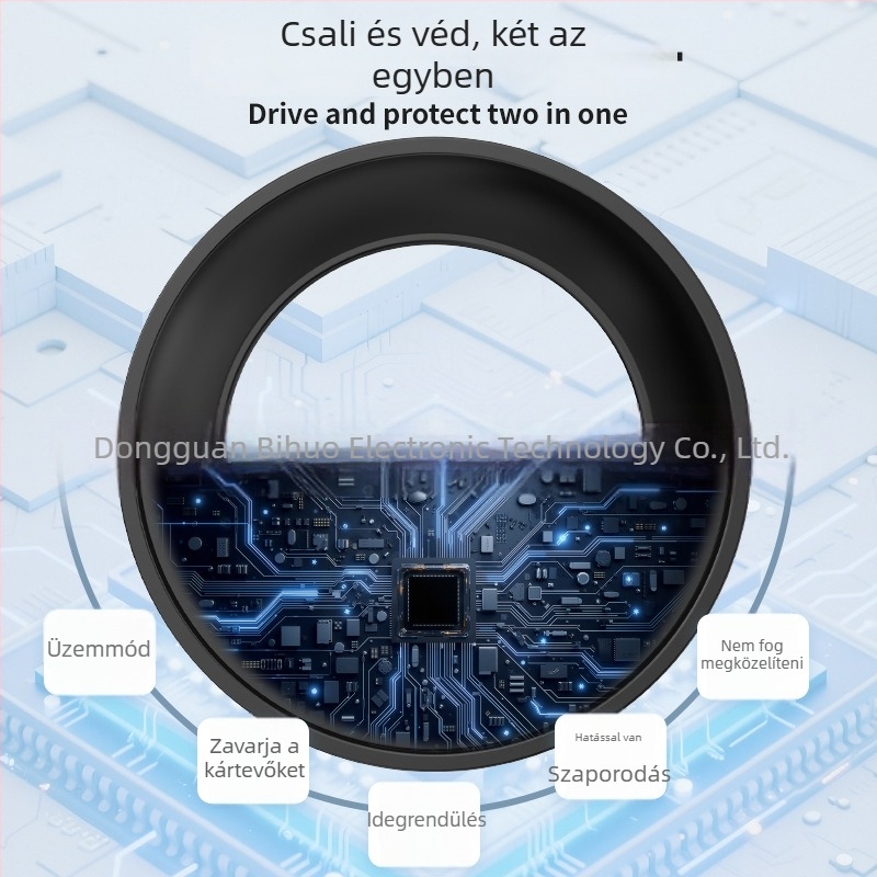 Ultrahangos egér- és rovarriasztó – többfunkciós, modell U111, 220V, 22Hz, 3W
