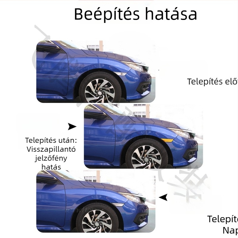 LED nappali világítási készlet a Honda Civic 10. generációhoz (2016–2021) Sedan/Kupé/Hatchback — ABS ház, 24V, 5W LED fényforrás