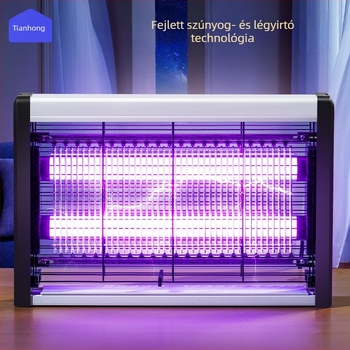 Rainbow falra szerelhető LED-es elektromos sokkoló szúnyogirtó lámpa, 11–20 m², szállodák és éttermek számára