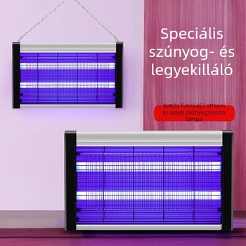 Elektromos szúnyog-ölő lámpa étteremek, szállodák és kereskedelmi helyiségek számára | LED világítás | 10 m²-es lefedettség | elektromos sokkoló mechanizmus | időzítő funkció | beépített akkumulátor nélkül