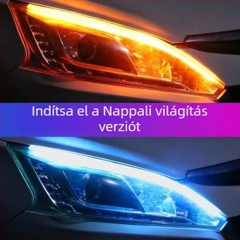 Flowing Turn Signal Daytime Running Lights Eyebrow – beépített LED-szalag autóhoz, PVC, 12V, 1.5W, LED 304560