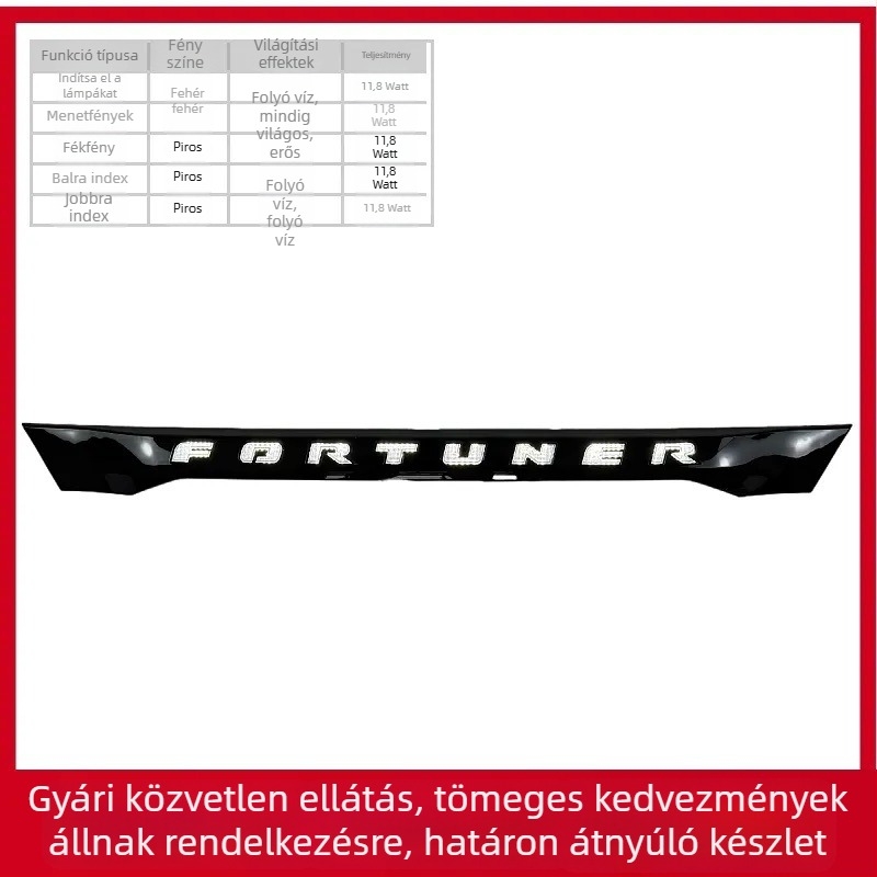 Toyota Fortuner 2012–2015 LED hátsó lámpák