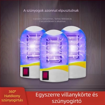 Kék fényű elektromos szúnyogirtó lámpa, szúnyogcsapda étterem, hálószoba és nappali számára
