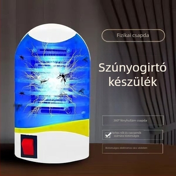 Kék fényű elektromos szúnyogirtó lámpa, szúnyogcsapda étterem, hálószoba és nappali számára