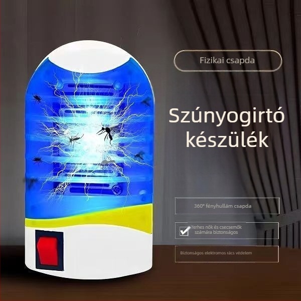 Kék fényű elektromos szúnyogirtó lámpa, szúnyogcsapda étterem, hálószoba és nappali számára