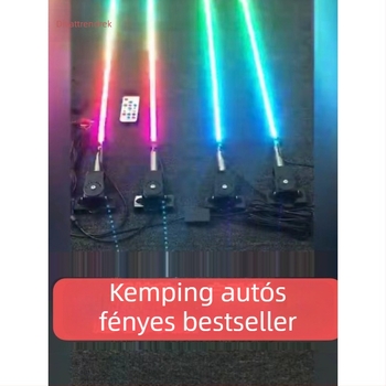 Színes streamer antenna fény teherautókhoz, autókhoz és motorkerékpárokhoz, 12V LED lámpa