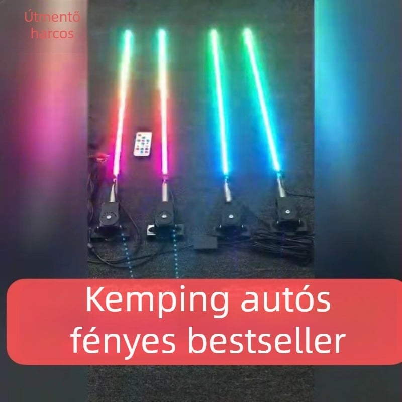 Színes streamer antenna fény teherautókhoz, autókhoz és motorkerékpárokhoz, 12V LED lámpa