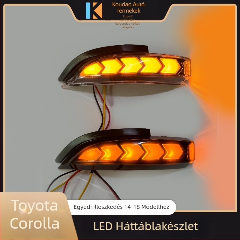 Hidden Wing Carolla visszapillantó tükör világítás, 10W LED nappali fény és szekvenciális indexjelzés