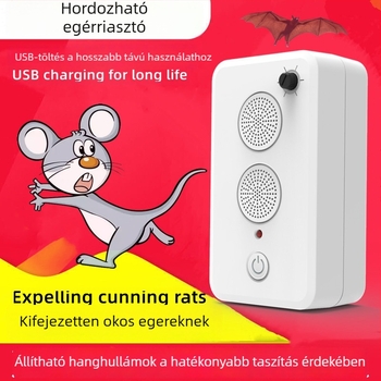 Autóba szerelhető ultrahangos egérriasztó, otthoni falra szerelhető