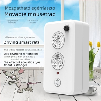 Autóba szerelhető ultrahangos egérriasztó, otthoni falra szerelhető