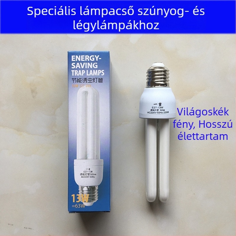 Yijiwei ragadós szúnyogölő lámpa 2U-E27-13W kék-lila fény
