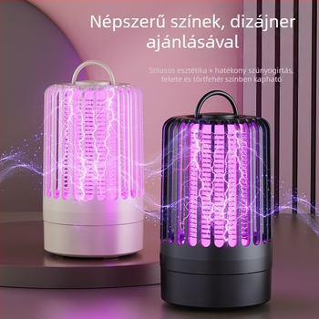 Függő elektromos szúnyogirtó lámpa kültéri kempingezéshez, lila fényű szúnyogcsapda, hordozható otthoni szúnyogriasztó lámpa